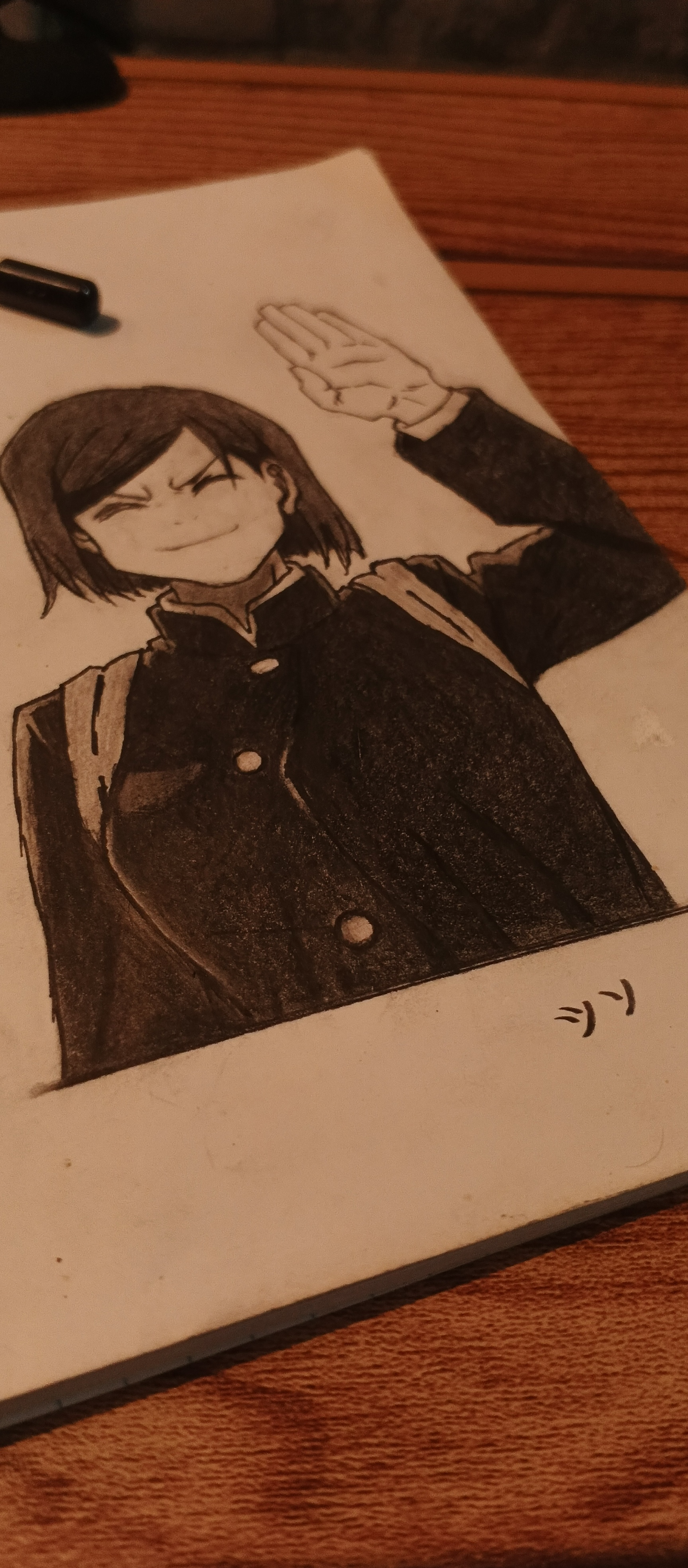 Kugisaki Nobara - Traditional pencil sketch by Jeff Mathew Garcia